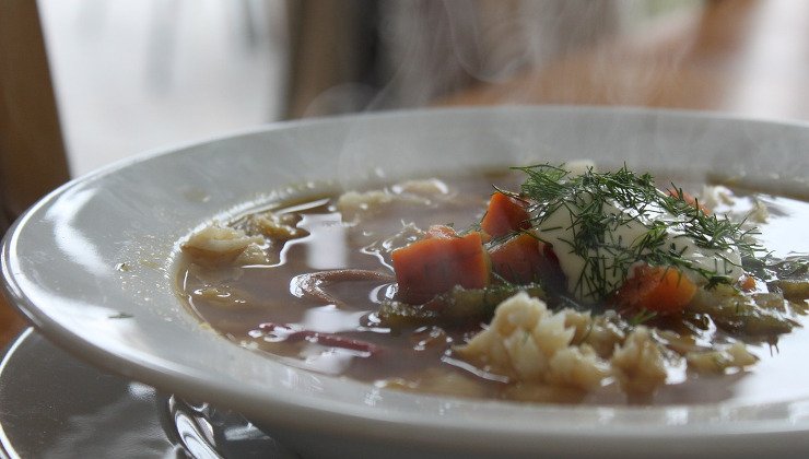 minestrone di verdure cotto